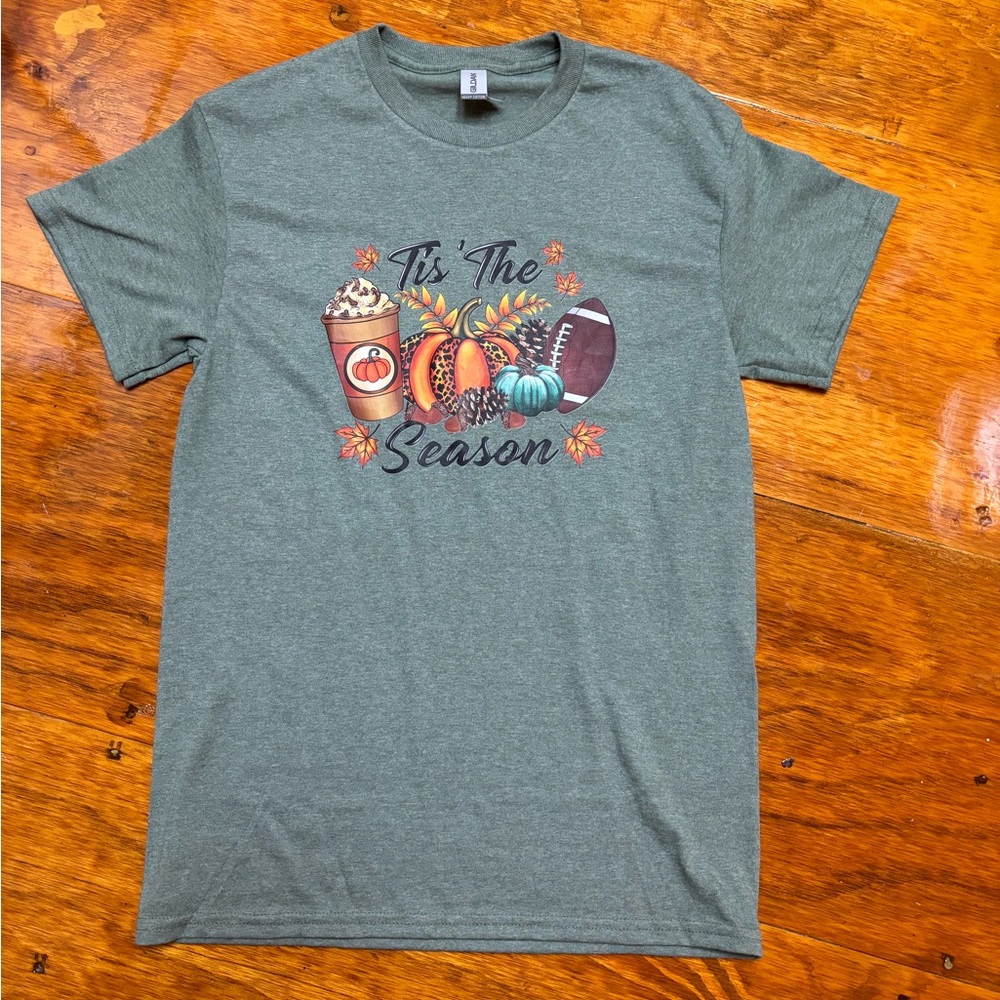 Football, coffee, pumpkin “Tis the Season T-Shirt